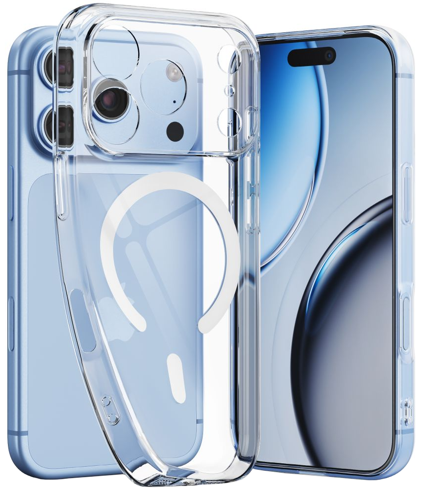 Custodia MagSafe per Apple iPhone 18 Pro / 17 Pro, Tech-Protect, Flexair, Trasparente
