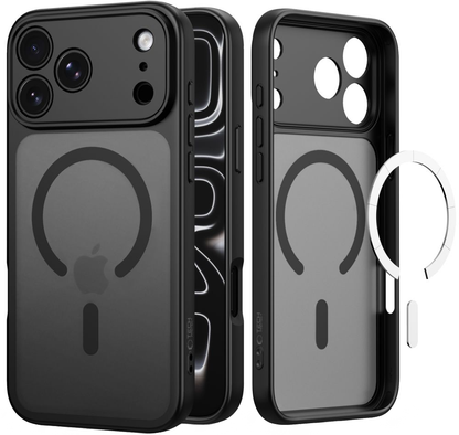 Custodia MagSafe per Apple iPhone 18 Pro Max / 17 Pro Max, Tech-Protect, BasicMag, Nera Opaca