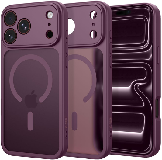 Custodia MagSafe per Apple iPhone 18 Pro Max / 17 Pro Max, Tech-Protect, BasicMag, Vinaccia Opaca