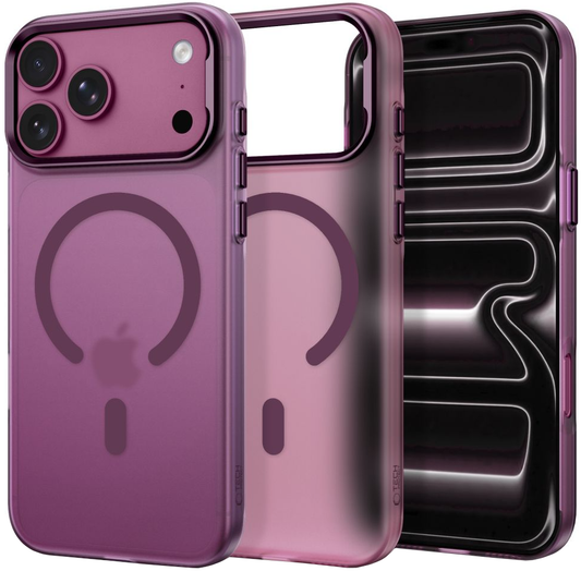 Custodia MagSafe per Apple iPhone 18 Pro / 17 Pro, Tech-Protect, MagZero, Vinaccia Opaca