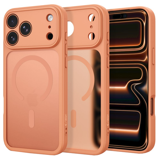 Custodia MagSafe per Apple iPhone 18 Pro Max / 17 Pro Max, Tech-Protect, BasicMag, Arancione Opaco