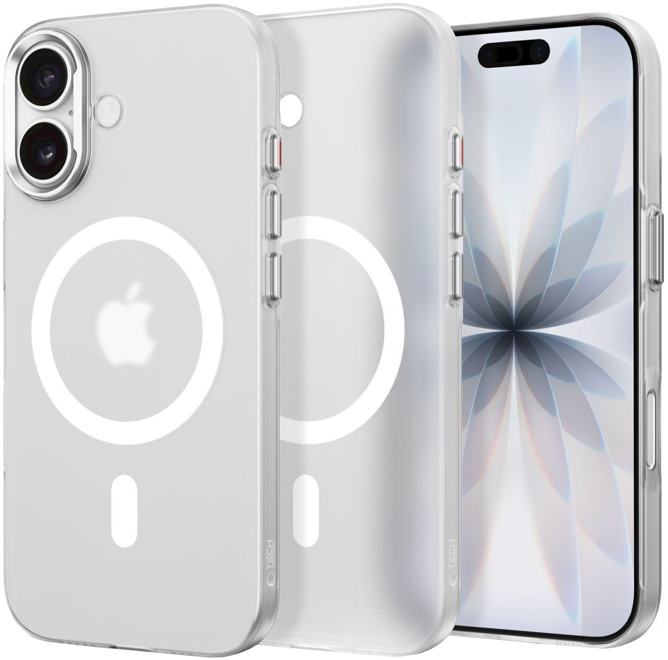 Custodia MagSafe per Apple iPhone 17, Tech-Protect, MagZero, Bianco Opaco