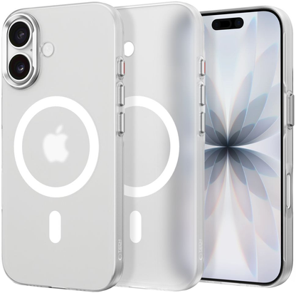 Custodia MagSafe per Apple iPhone 17, Tech-Protect, MagZero, Bianco Opaco