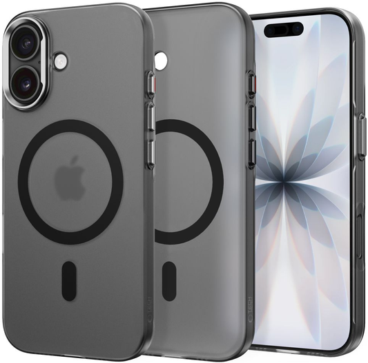Custodia MagSafe per Apple iPhone 17, Tech-Protect, MagZero, Nero Opaco