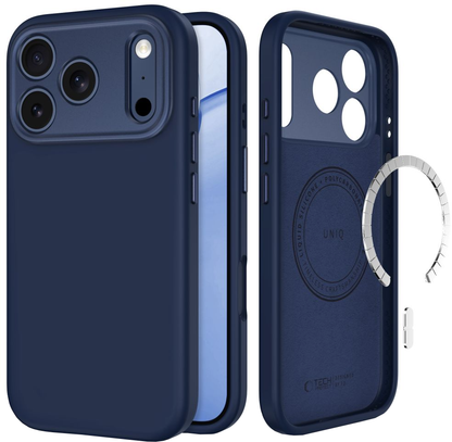 MagSafe Case for Apple iPhone 18 Pro Max / 17 Pro Max, Tech-Protect, Uniq CC, Navy Blue
