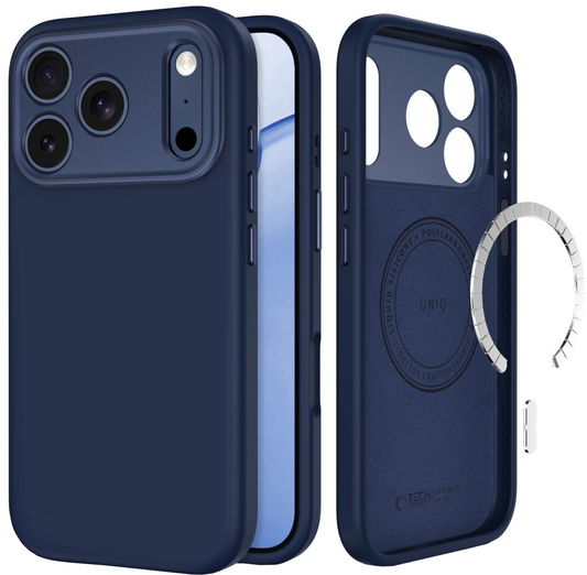 Custodia MagSafe per Apple iPhone 18 Pro Max / 17 Pro Max, Tech-Protect, Uniq CC, Blu Navy