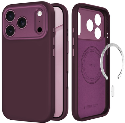 MagSafe Case for Apple iPhone 18 Pro Max / 17 Pro Max, Tech-Protect, Uniq CC, Burgundy