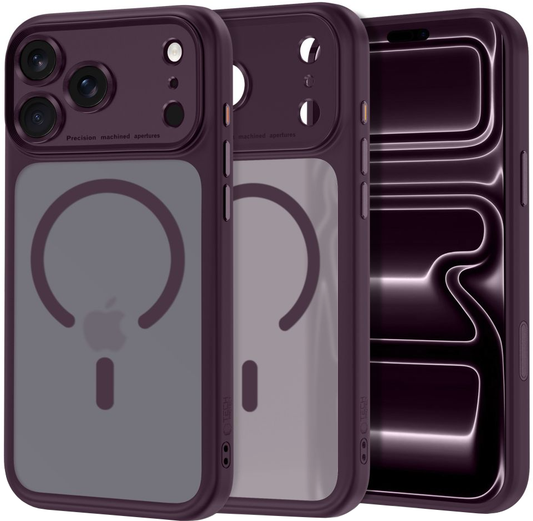 Custodia MagSafe per Apple iPhone 18 Pro Max / 17 Pro Max, Tech-Protect, MagPeak CC, Vinaccia Opaca