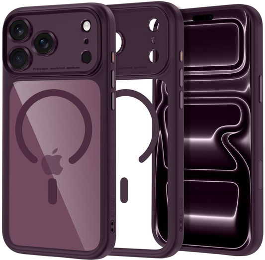 Custodia MagSafe per Apple iPhone 18 Pro Max / 17 Pro Max, Tech-Protect, MagPeak CC, Vinaccia Trasparente