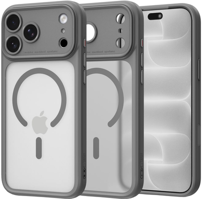 Custodia MagSafe per Apple iPhone 18 Pro Max / 17 Pro Max, Tech-Protect, MagPeak CC, Grigio opaco