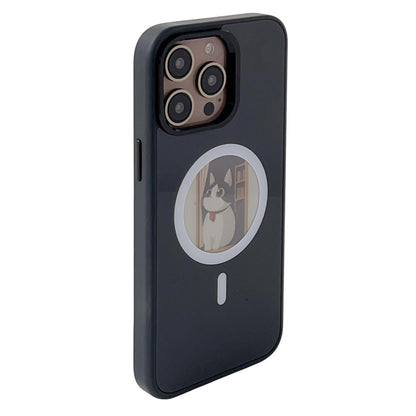 Custodia MagSafe per Apple iPhone 16 Pro, OEM, Round Screen Smart E-Ink, Nera