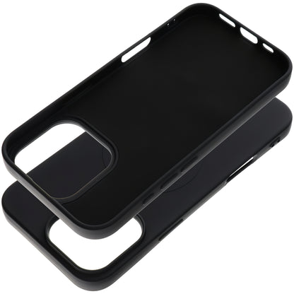 Custodia MagSafe per Apple iPhone 16 Pro Max, OEM, Silicone Mag (Foro Grande), Nera
