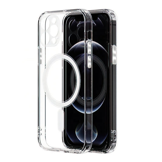 Custodia MagSafe per Apple iPhone 16 Pro, OEM, Clear con Protezione per la Fotocamera, Trasparente