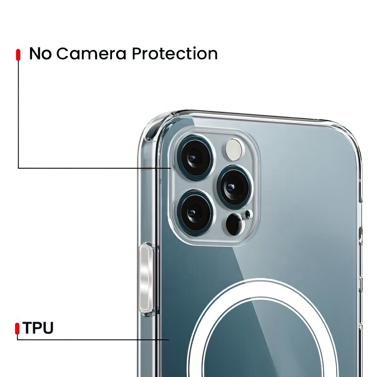 Custodia MagSafe per Apple iPhone 17 Pro Max, OEM, Clear, Trasparente