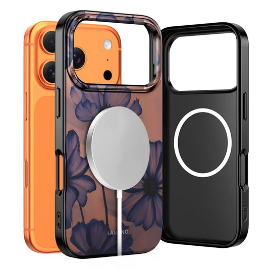 Custodia MagSafe per Apple iPhone 17 Pro Max, Tech-Protect, Lamano Velvet Night, Nera