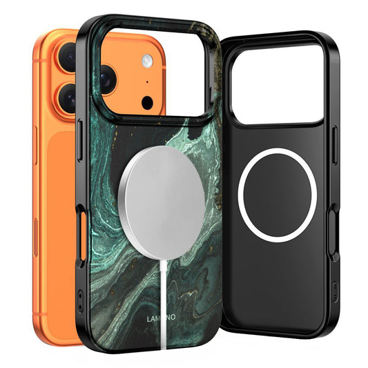 Custodia MagSafe per Apple iPhone 17 Pro Max, Tech-Protect, Lamano Aura, Verde