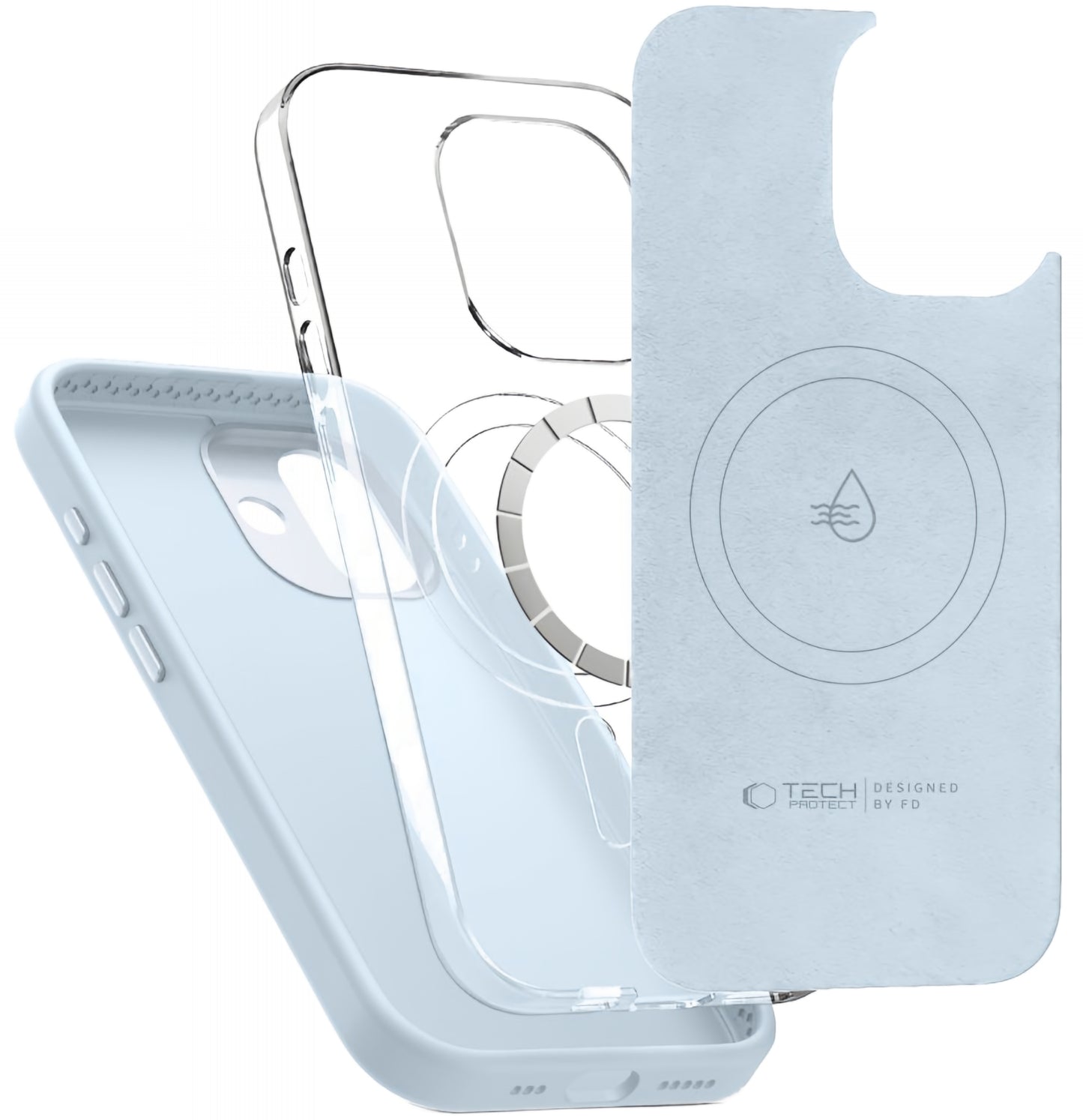 Custodia MagSafe per Apple iPhone 17, Tech-Protect, Uniq, Blu