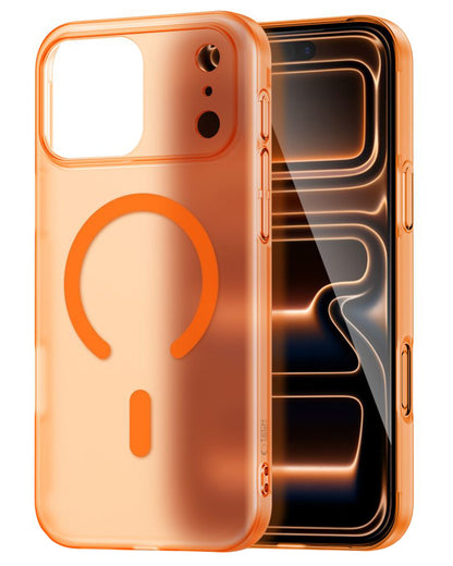 MagSafe Case for Apple iPhone 17 Pro, Tech-Protect, MagSlim, Matte Orange