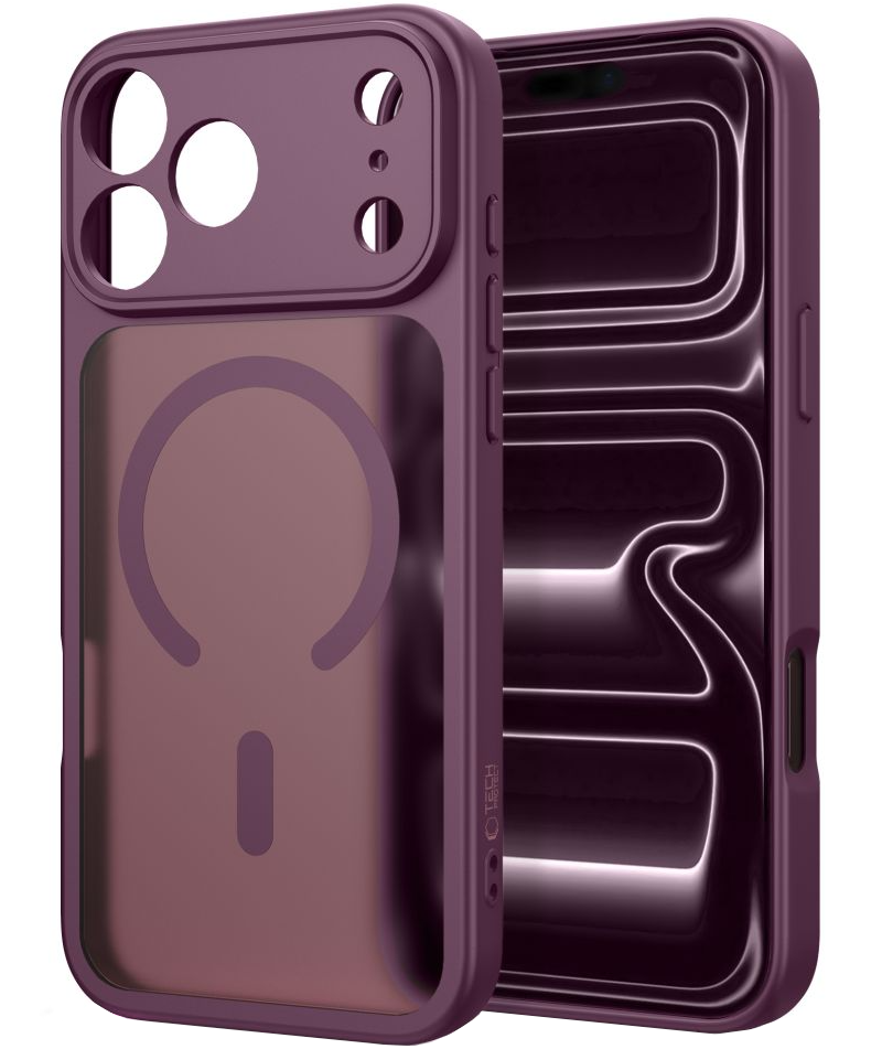 Custodia MagSafe per Apple iPhone 18 Pro / 17 Pro, Tech-Protect, BasicMag, Vinaccia Opaca