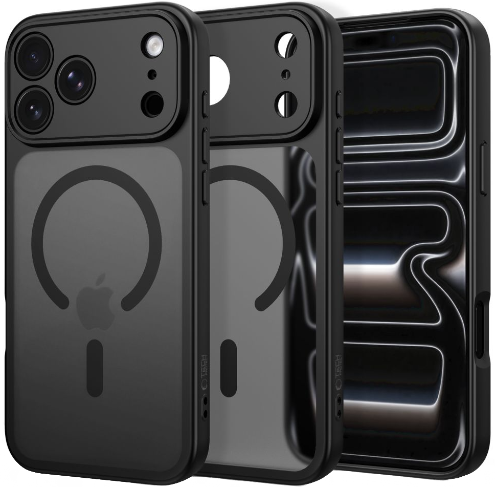 Custodia MagSafe per Apple iPhone 18 Pro Max / 17 Pro Max, Tech-Protect, BasicMag, Nera Opaca