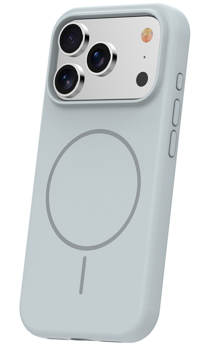 Custodia MagSafe per Apple iPhone 18 Pro Max / 17 Pro Max, OEM, Silicone Sottile, Grigio