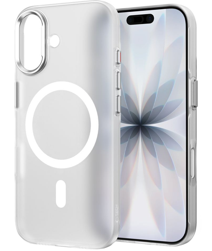 Custodia MagSafe per Apple iPhone 17, Tech-Protect, MagZero, Bianco Opaco