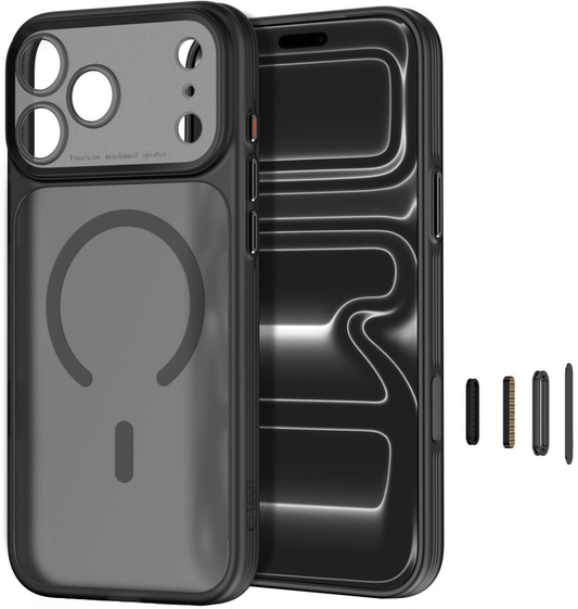 Custodia MagSafe per Apple iPhone 18 Pro Max / 17 Pro Max, Tech-Protect, MagPrime CC, Nera Opaca