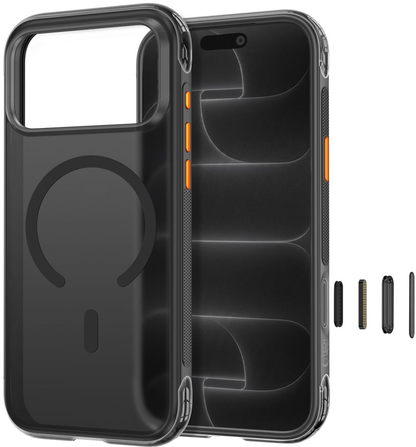 MagSafe Case for Apple iPhone 18 Pro / 17 Pro, Tech-Protect, MagAir CC, Matte Black