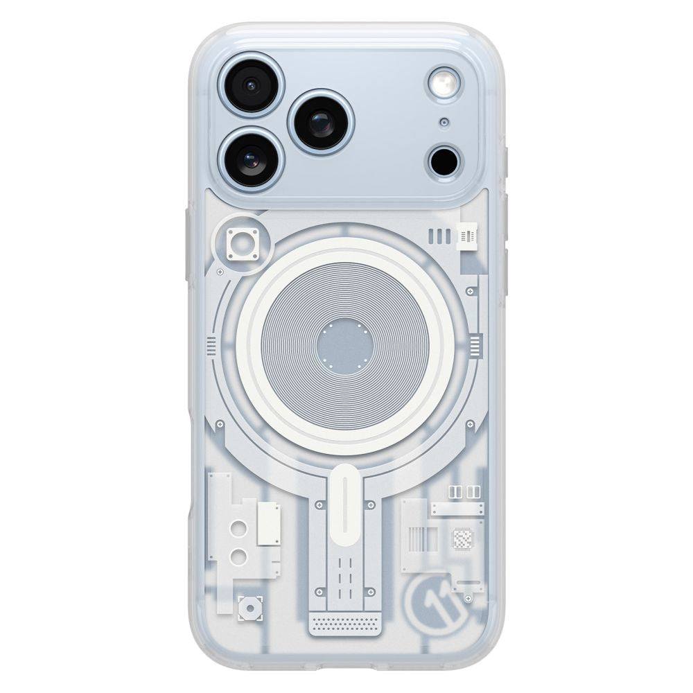 Custodia MagSafe per Apple iPhone 18 Pro Max / 17 Pro Max, Spigen, C11 Ultra Hybrid MagFit Element, bianca ACS12307