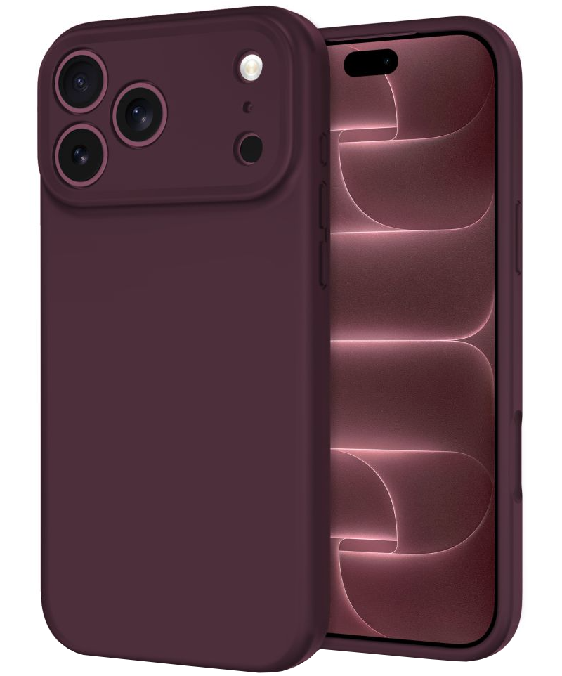 Custodia MagSafe per Apple iPhone 18 Pro / 17 Pro, Tech-Protect, silicone, bordeaux