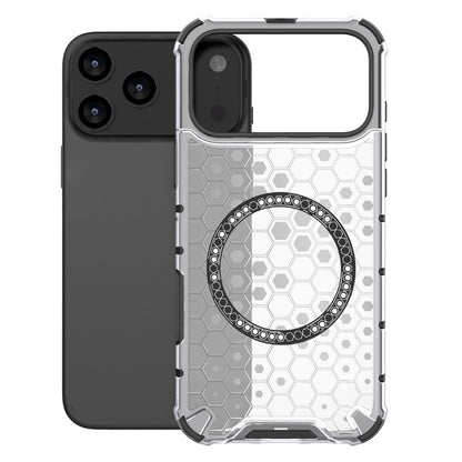 Custodia MagSafe per Apple iPhone 17 Pro Max, Techsuit, HoneyComb Shield, Bianca
