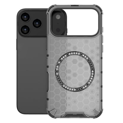 Custodia MagSafe per Apple iPhone 17 Pro, Techsuit, HoneyComb Shield, Nera