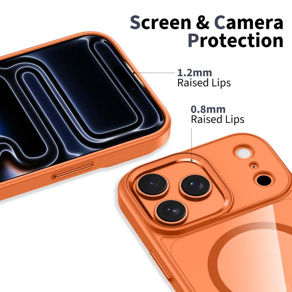 Custodia MagSafe per Apple iPhone 17 Pro, Tech-Protect, Magmat, Arancione