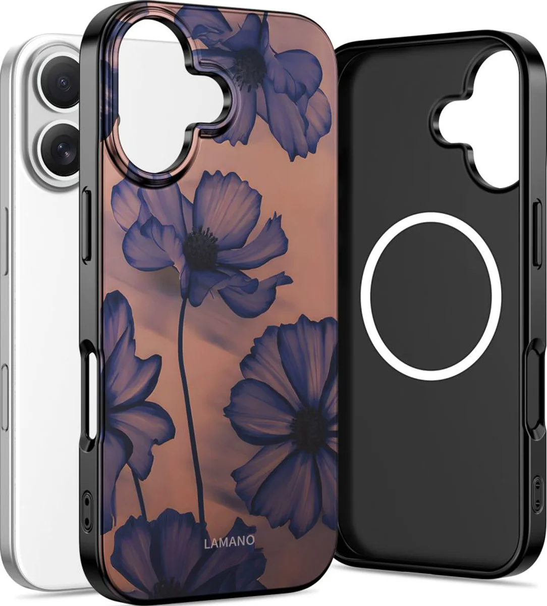 Custodia MagSafe per Apple iPhone 17, Tech-Protect, Lamano Velvet Night, Nera