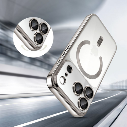 Custodia MagSafe per Apple iPhone 17 Pro, Tech-Protect, Magflex, Argento