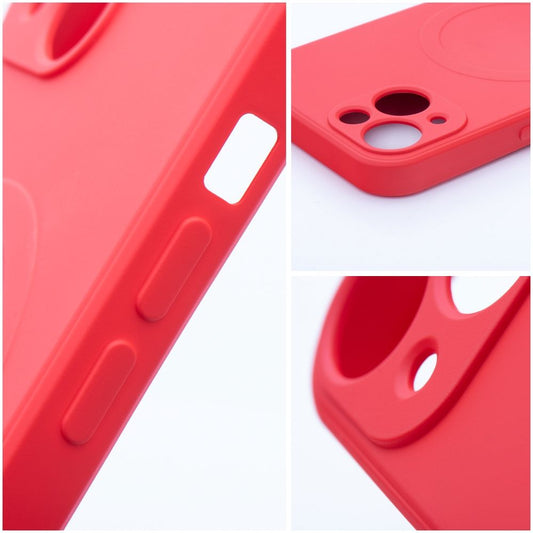 Custodia MagSafe per Apple iPhone 17e / 16e, OEM, Silicone Mag, Rossa