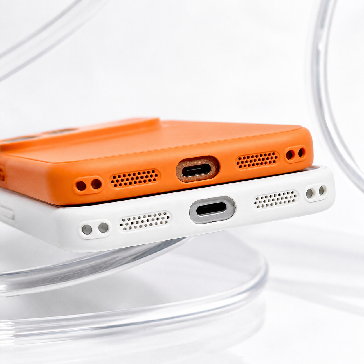 Custodia MagSafe per Apple iPhone 17 Pro Max, OEM, Vetro Autentico, Arancione