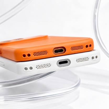 Custodia MagSafe per Apple iPhone 17 Pro Max, OEM, Vetro Autentico, Arancione