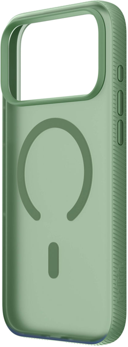 Custodia MagSafe per Apple iPhone 17 Pro, Belkin, SheerForce Grip, Verde MSA035hqSE
