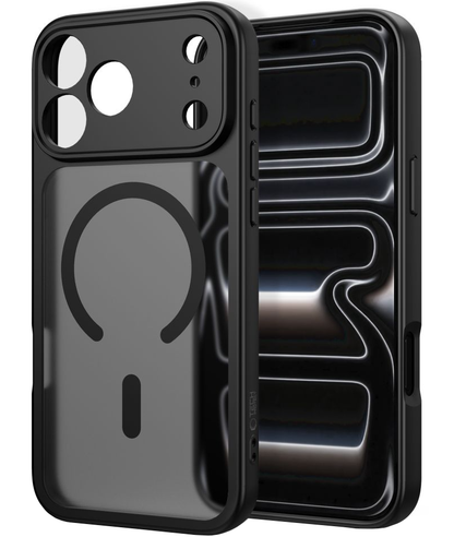Custodia MagSafe per Apple iPhone 18 Pro / 17 Pro, Tech-Protect, BasicMag, Nero Opaco