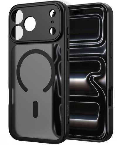 Custodia MagSafe per Apple iPhone 18 Pro Max / 17 Pro Max, Tech-Protect, BasicMag, Nera Opaca