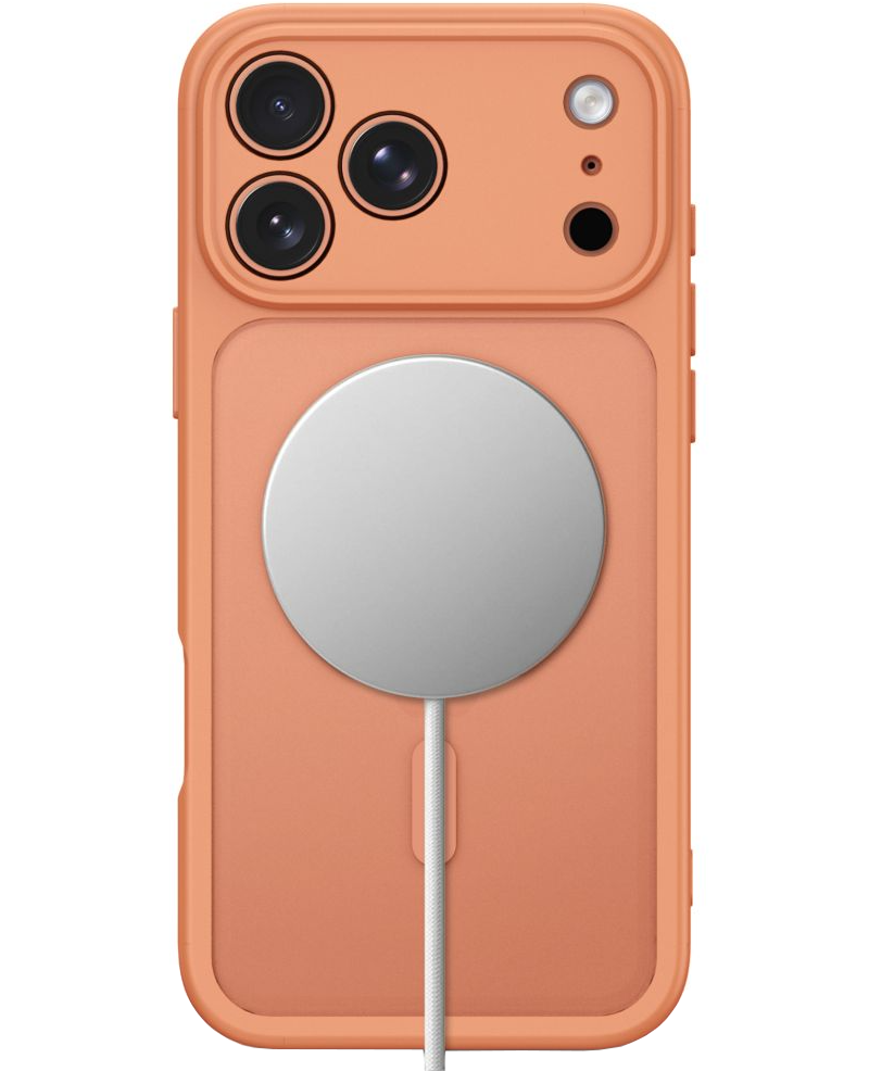 Custodia MagSafe per Apple iPhone 18 Pro / 17 Pro, Tech-Protect, BasicMag, Arancione Opaco