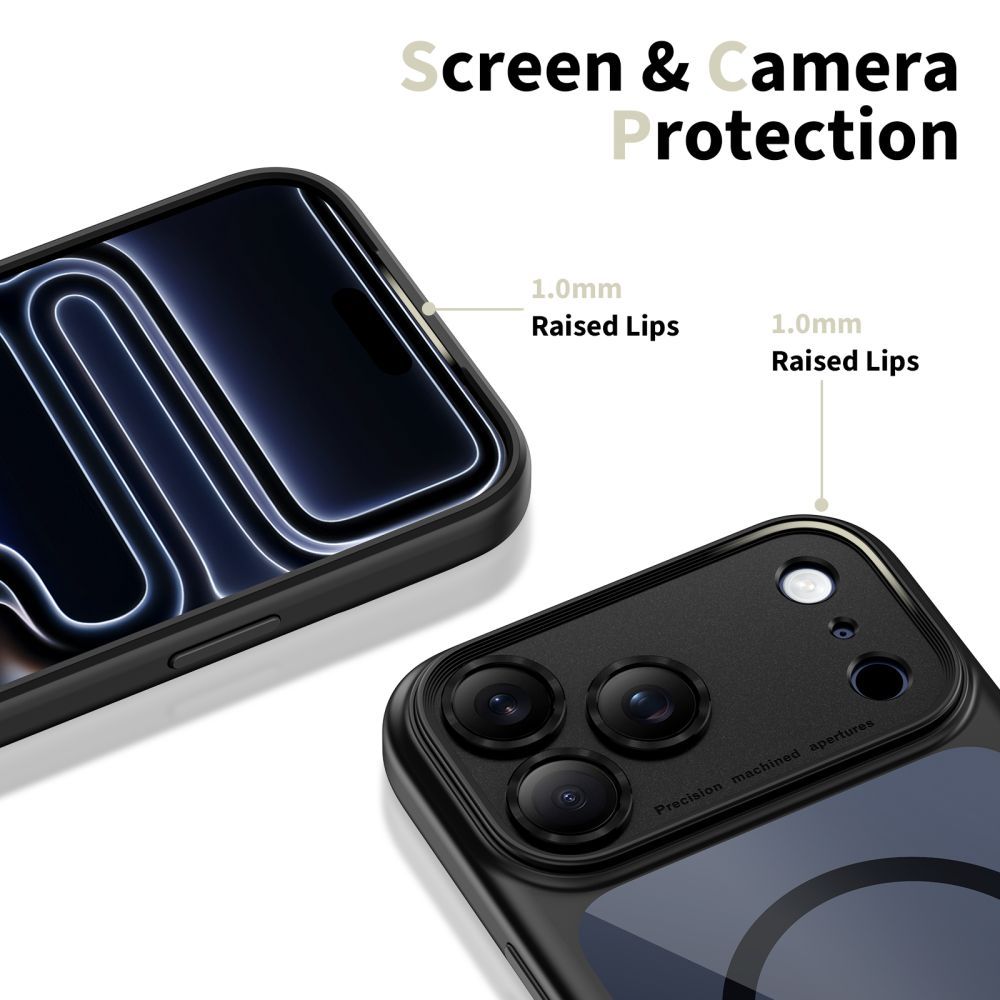 Custodia MagSafe per Apple iPhone 17 Pro, Tech-Protect, MagPeak, Nera