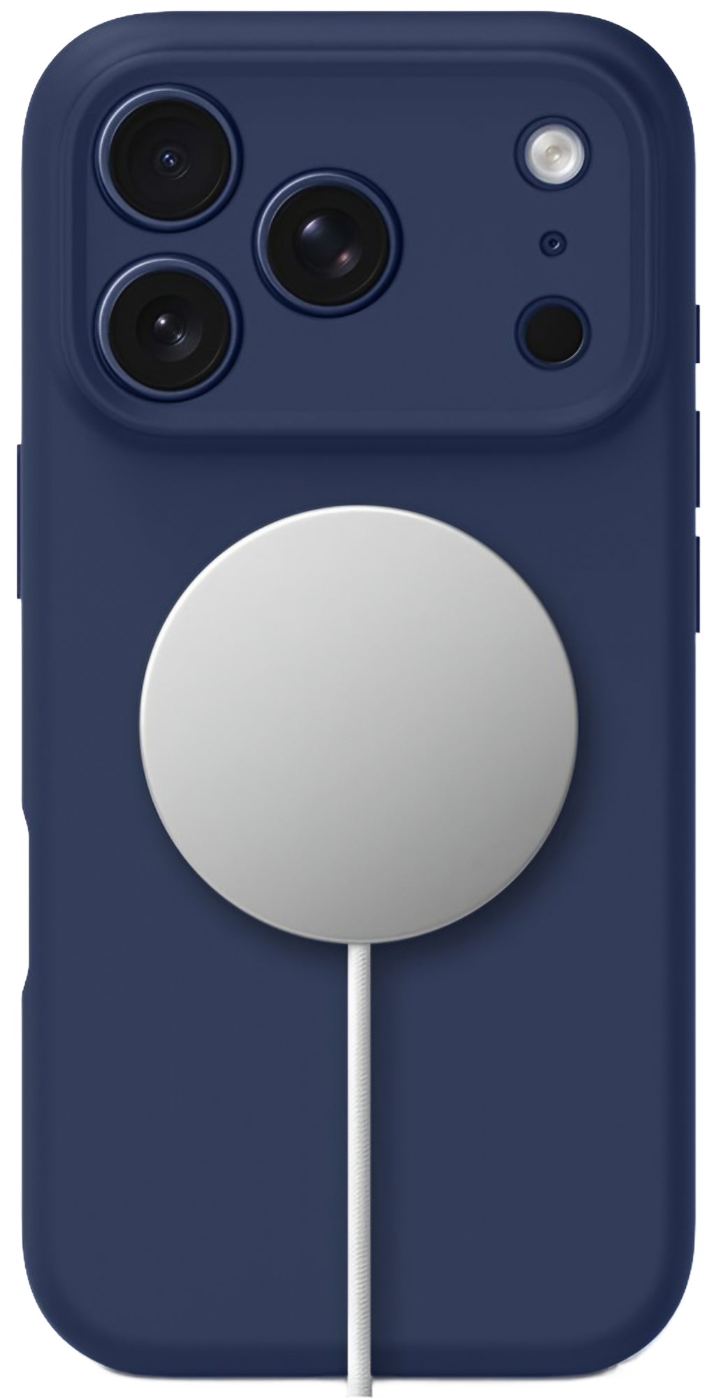 Custodia MagSafe per Apple iPhone 17 Pro, Tech-Protect, Silicone, Blu navy