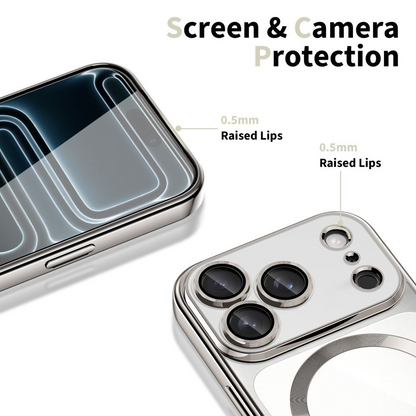 Custodia MagSafe per Apple iPhone 17 Pro, Tech-Protect, Magflex, Argento