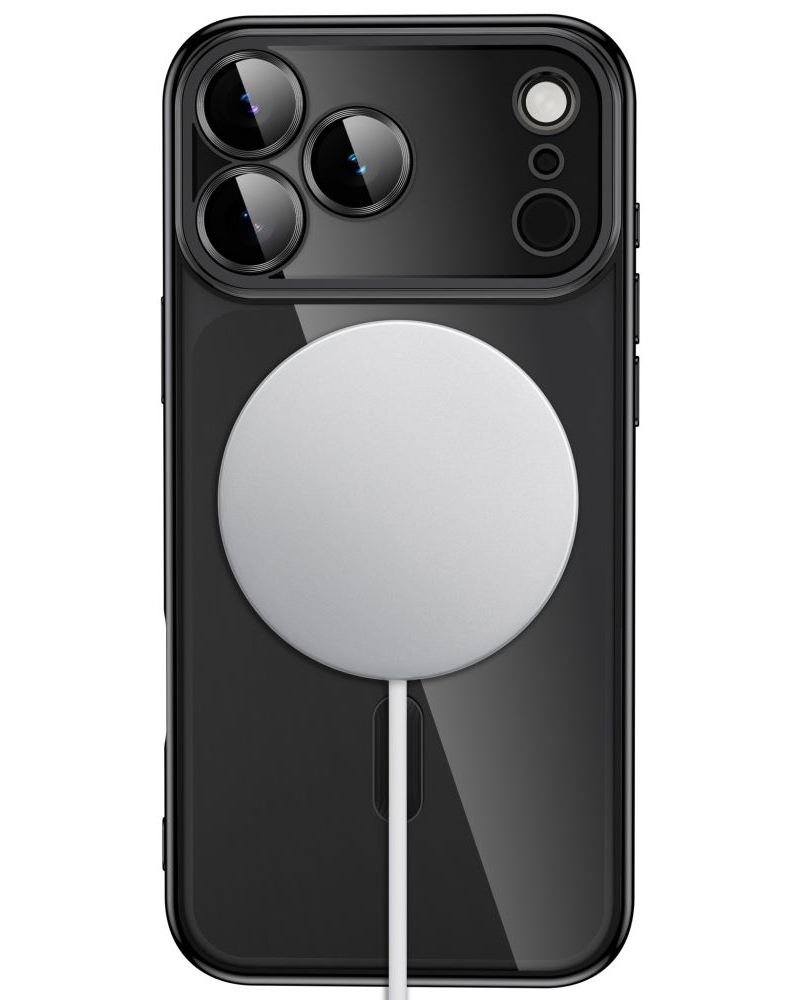 Custodia MagSafe per Apple iPhone 18 Pro / 17 Pro, Tech-Protect, Magflex, Nero Satinato