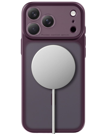 MagSafe Case for Apple iPhone 18 Pro / 17 Pro, Tech-Protect, MagPeak CC, Matte Burgundy