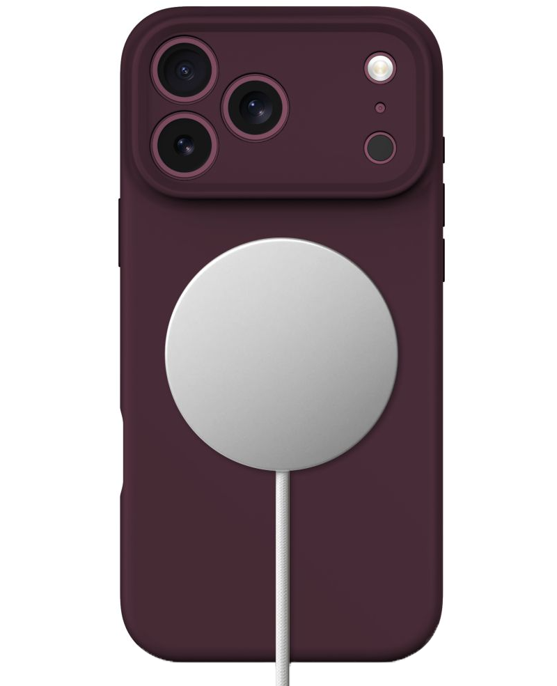 Custodia MagSafe per Apple iPhone 18 Pro / 17 Pro, Tech-Protect, silicone, bordeaux