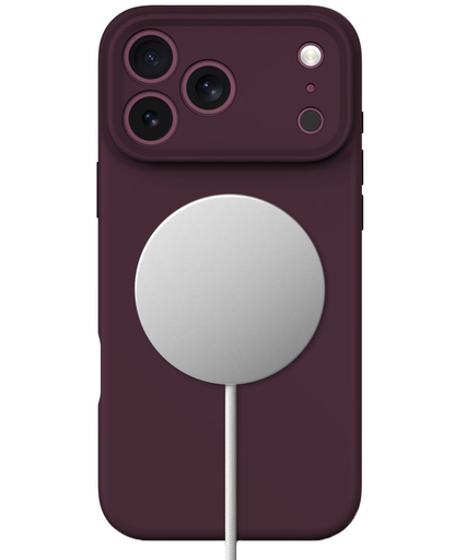 Custodia MagSafe per Apple iPhone 18 Pro / 17 Pro, Tech-Protect, silicone, bordeaux