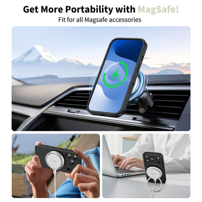 Custodia MagSafe per Apple iPhone 17 Pro, Tech-Protect, Silicone, Nera